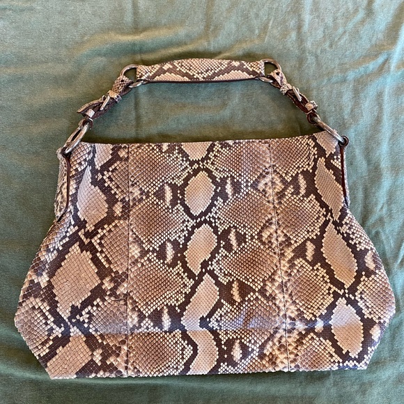 Prada Python Logo Hobo Roccia - Picture 6 of 14